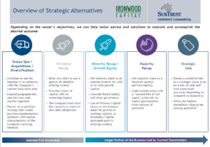 Overview of Strategic Alternatives for Business Owners