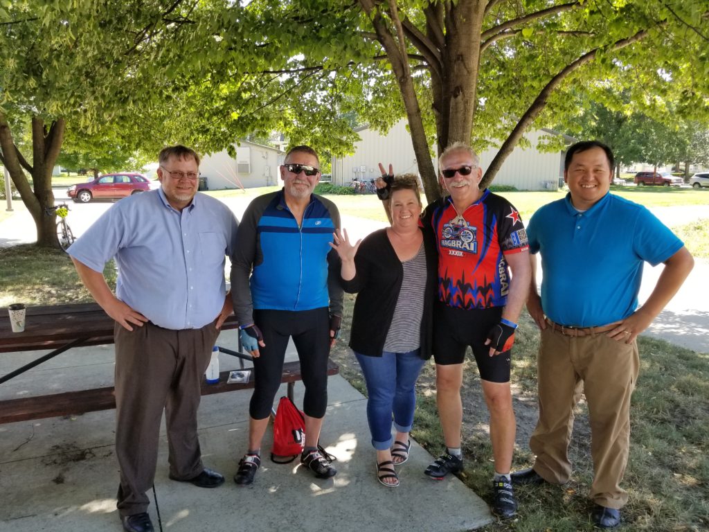 Marc Reich, Ironwood Capital Chairman and CEO, and friends at RAGBRAI